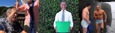 ice bucket challenge parodies-comedy bush poutine obama